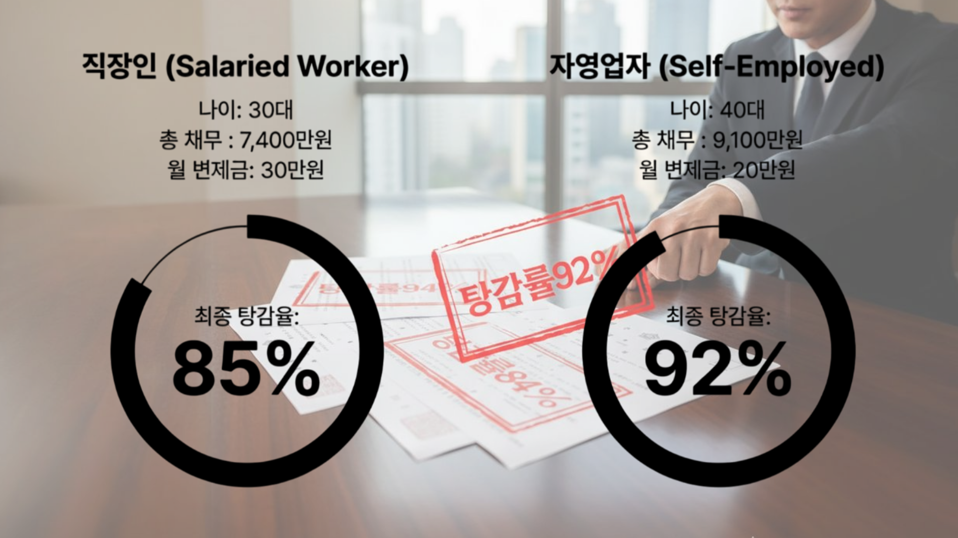 개인회생 탕감률 성공 사례 - 법무법인 파트너